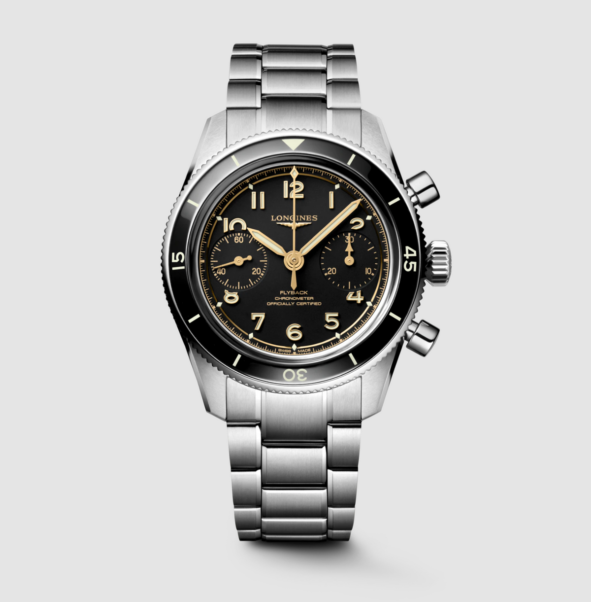 Longines Spirit Pilot Flyback Watch with Matte Black Dial Main image