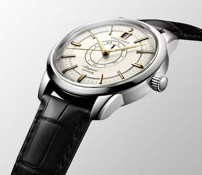 Longines Conquest Heritage Central Power Reserve 38mm Watch with Opaline Ivory Dial