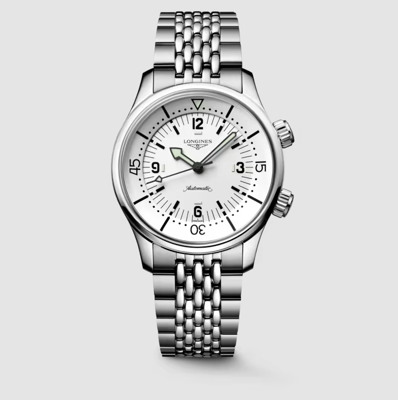 Longines Legend Diver 39m Watch with White Matt Dial Main image