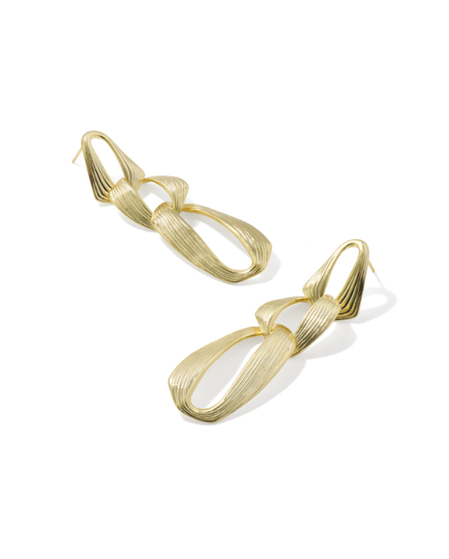 Gold Plated Kira Statement Earrings by Kendra Scott