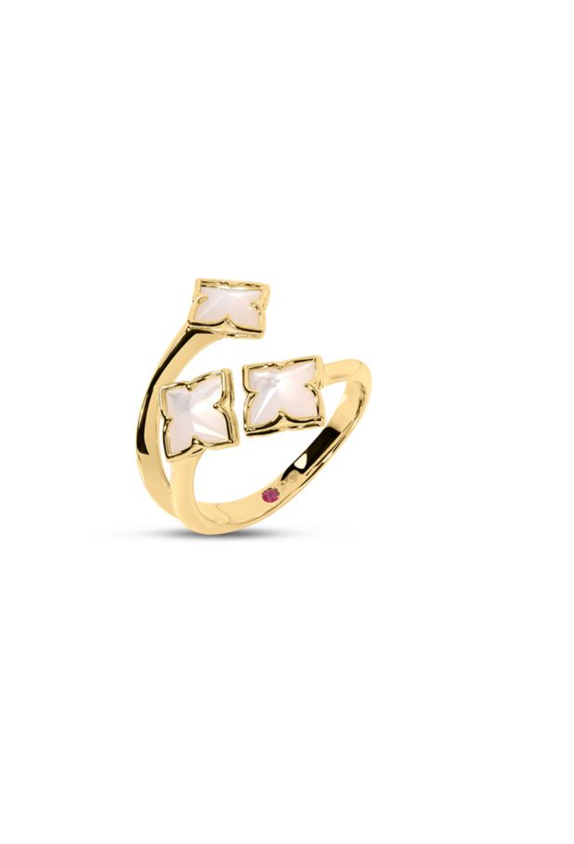 18K Yellow Gold Mother of Pearl Venetian Princess Ring by Roberto Coin