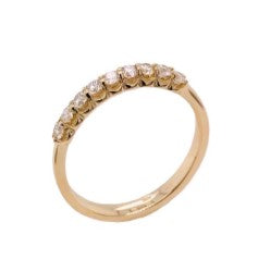 14K YG 1/3cttw Diamond Shared Prong Band