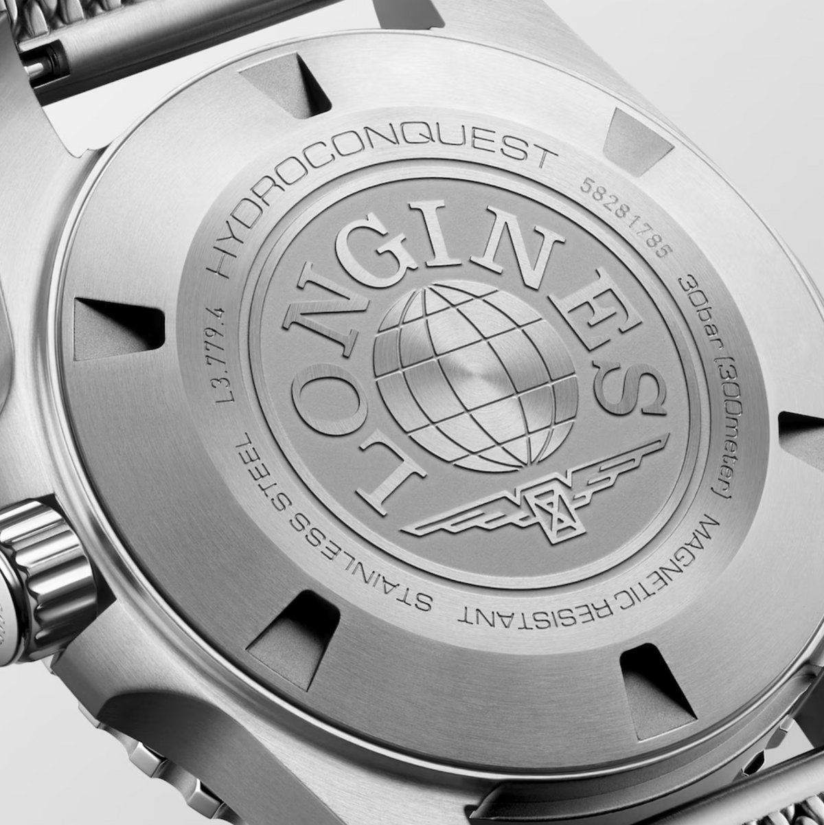 Longines HydroConquest 39mm Watch with Frosted Blue Dial