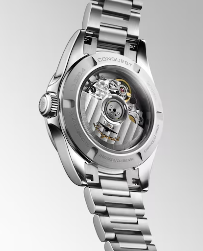 Longines Conquest 30mm Watch wit Silver Dial & Pink Hands