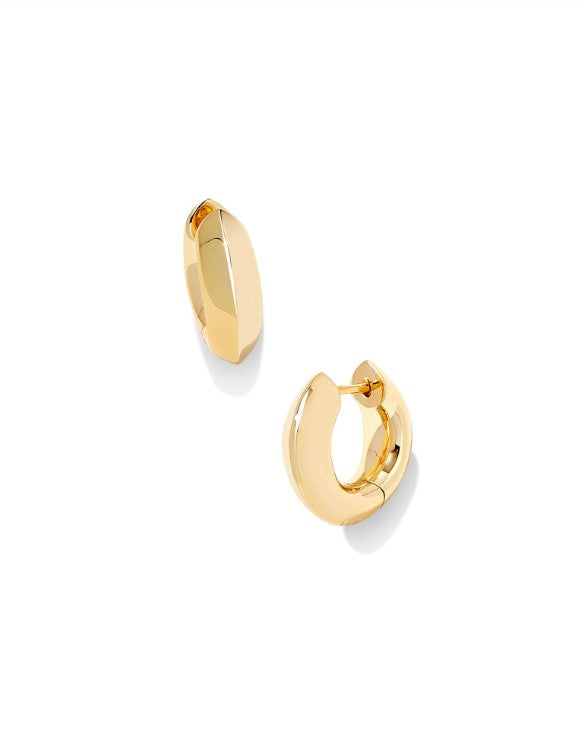 Mikki Huggie Earrings in Gold by Kendra Scott (Plated over Brass) Main image