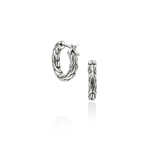 Sterling Silver Essentials Small Hoops by John Hardy