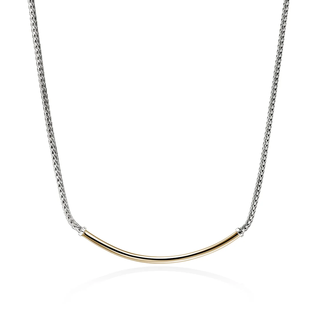 Sterling Silver & 14K Yellow Gold Essentials Bar Necklace by John Hardy Main image