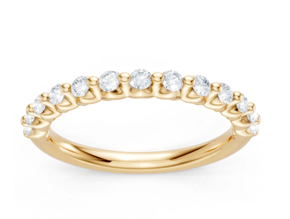 14K YG 1/3cttw Floating Diamond Band by Imagine Bridal