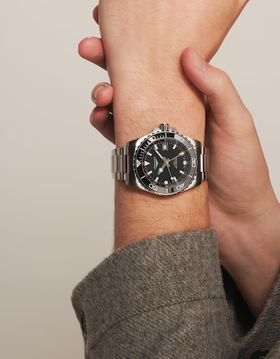 Longines HydroConquest GMT 41mm Watch with Black Dial
