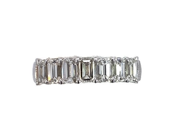 18K WG 1.42cttw Diamond Emerald Cut 7 Stone Anniversary Band by Joshua J

7 EC Diamonds = 1.42cttw Main image