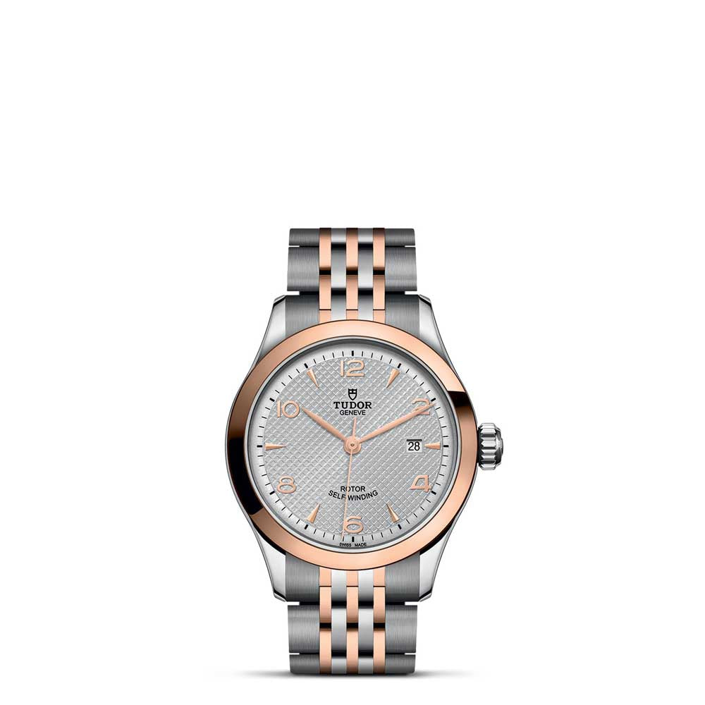 1926 28MM STEEL AND ROSE GOLD