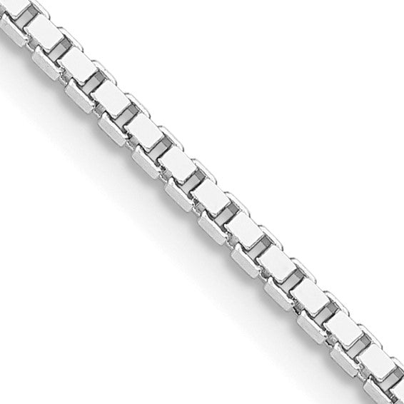 SS Rhodium-Plated 1.75MM Box Chain 24"