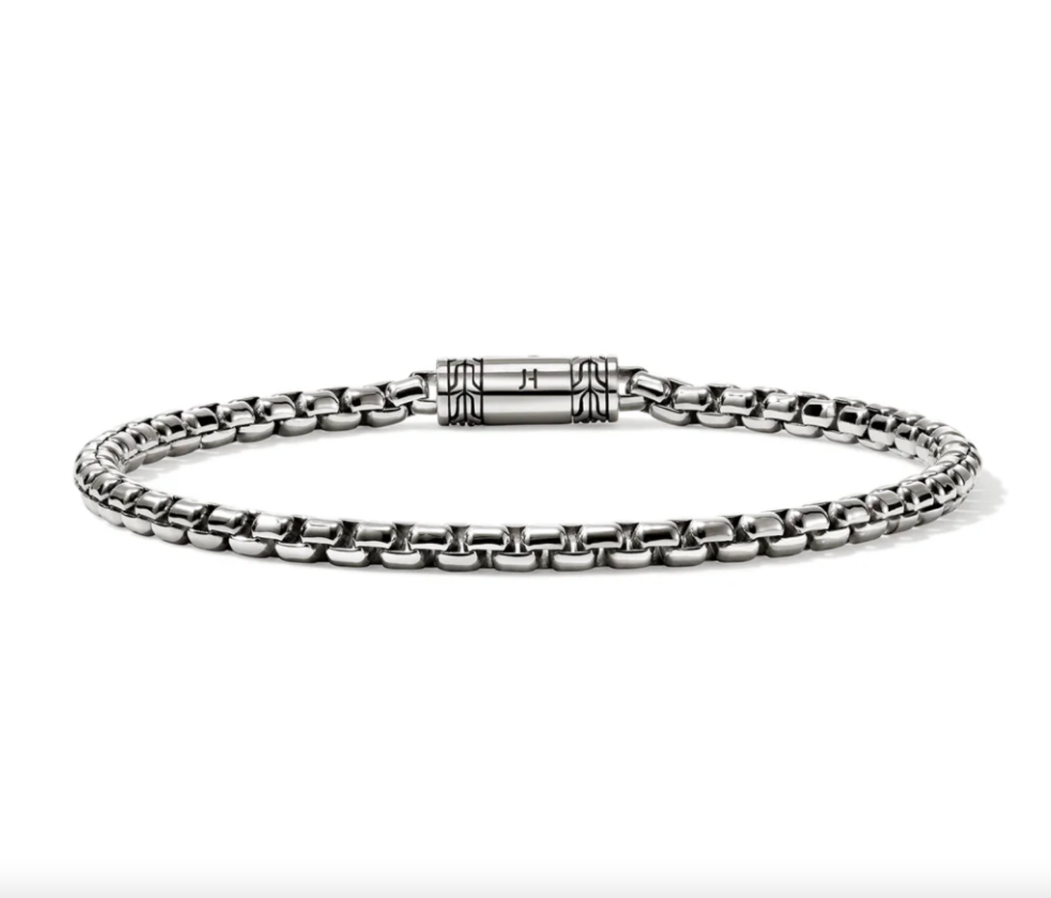 Sterling Silver 3.7mm Box Chain Bracelet by John Hardy, XL Main image