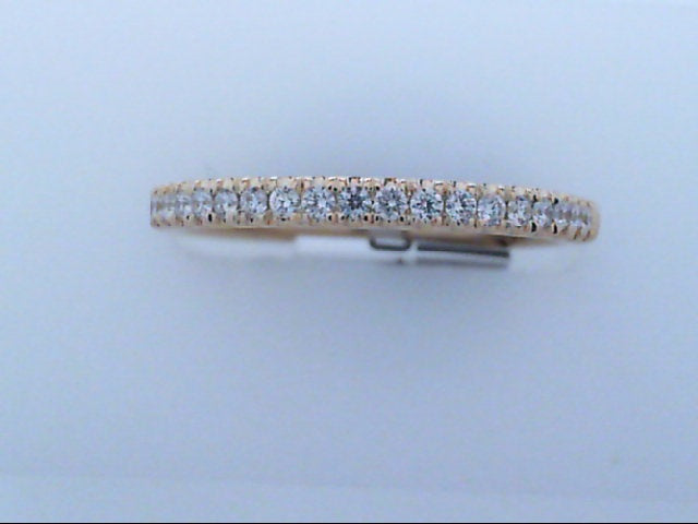 14K YG 1/5cttw  Single Row Diamond Stackable Band Main image
