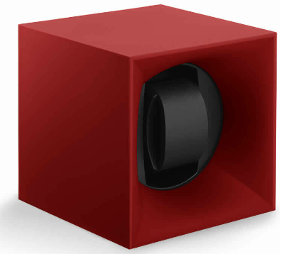 SWISS KUBIK STARTBOX SINGLE WATCH WINDER IN RED