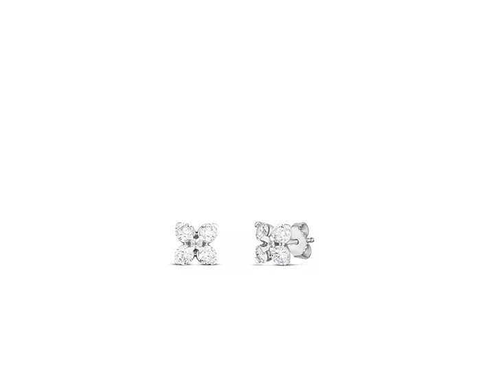 18k WG 1.10ctw Love in Verona Diamond Stud Earrings by Roberto Coin
