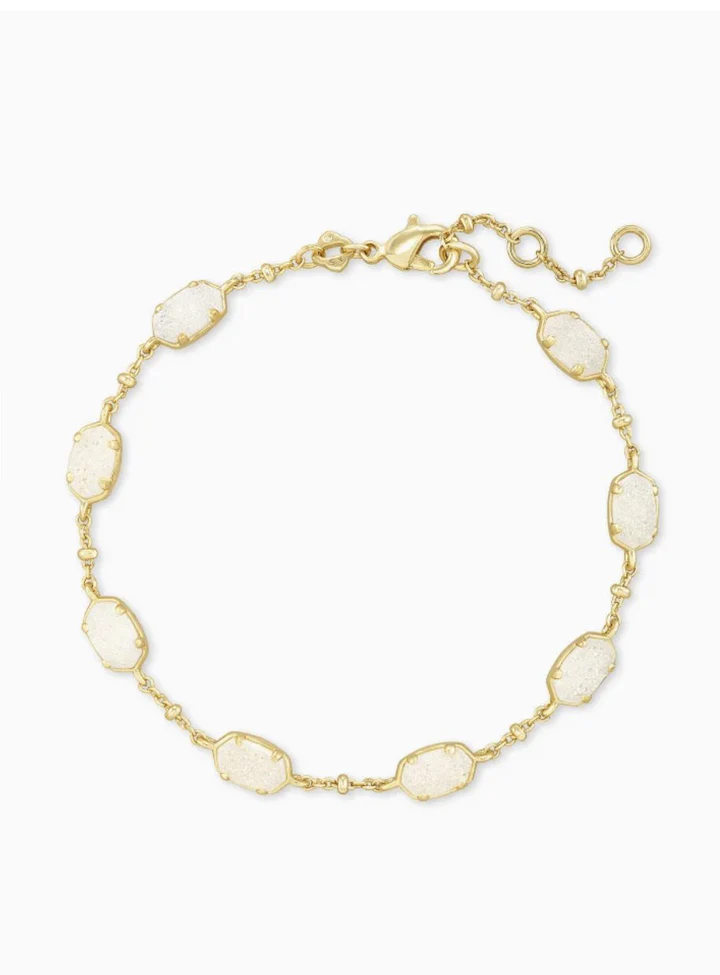Emilie Link Bracelet in Gold Iridescent Drusy. Kendra Scott (plated over brass) Main image