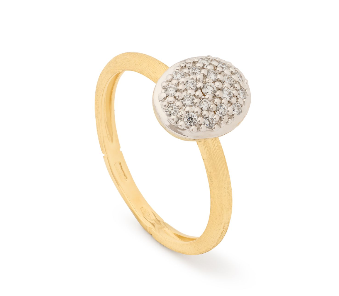 18K YG Siviglia Diamond Pave Ring by Marco Bicego Main image