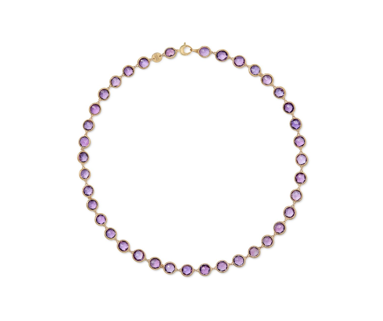 18K Yellow Gold Jaipur Bezel Set Amethyst Necklace by Marco Bicego Main image