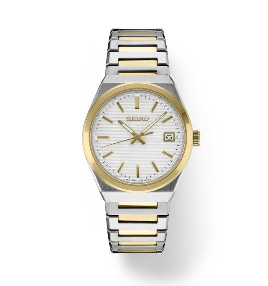 Essentials SS TT Quartz White Dial