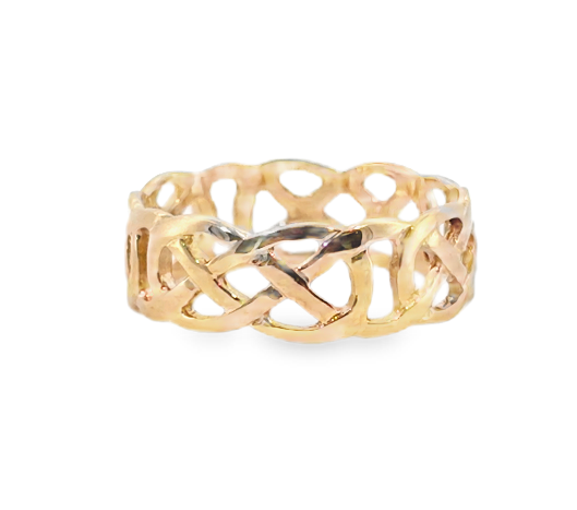 14K Yellow Gold Celtic Knot Eternity Band *Estate Item Sold as is, Final Sale* Secondary image
