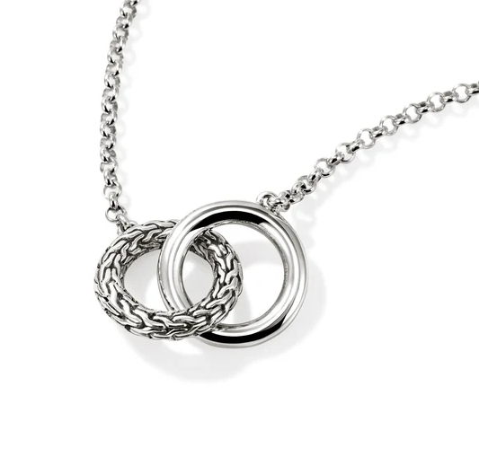Sterling Silver Essential Interlocking Linked Pendant by John Hardy