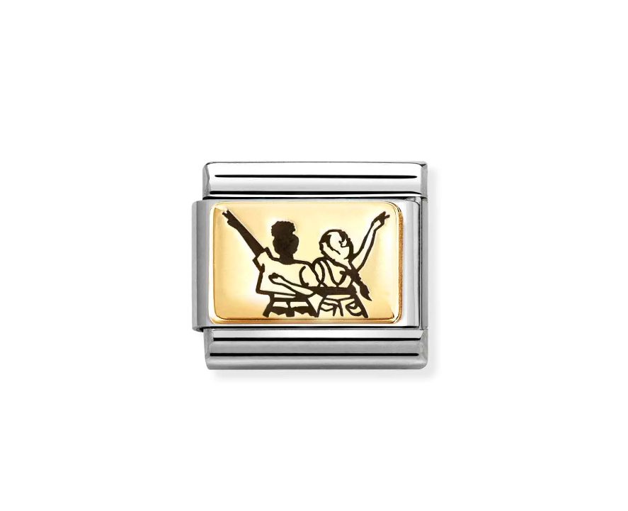 Stainless Steel & 18K Yellow Gold Concert Friends Charm