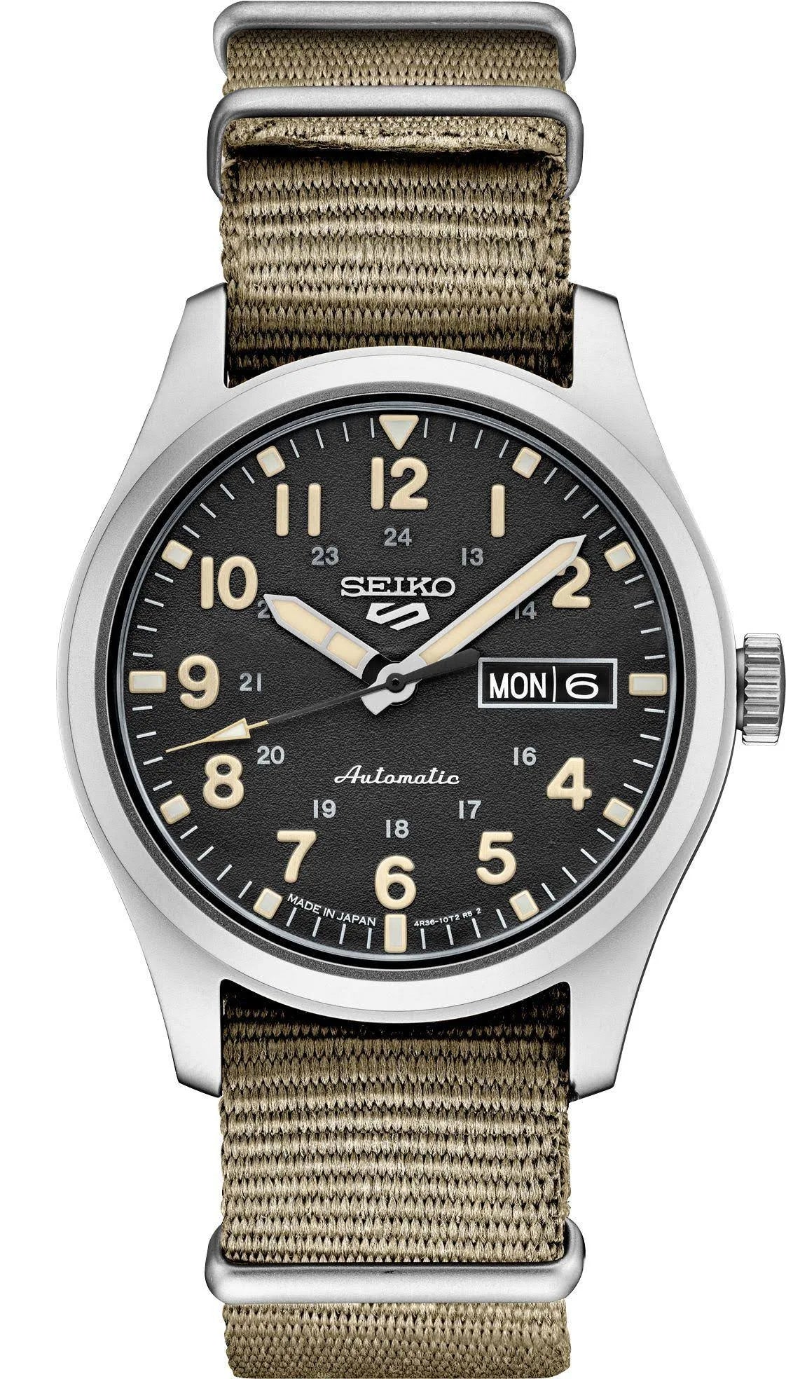 SEIKO 5 SPORTS SS AUTOMATIC BLACK DIAL Main image