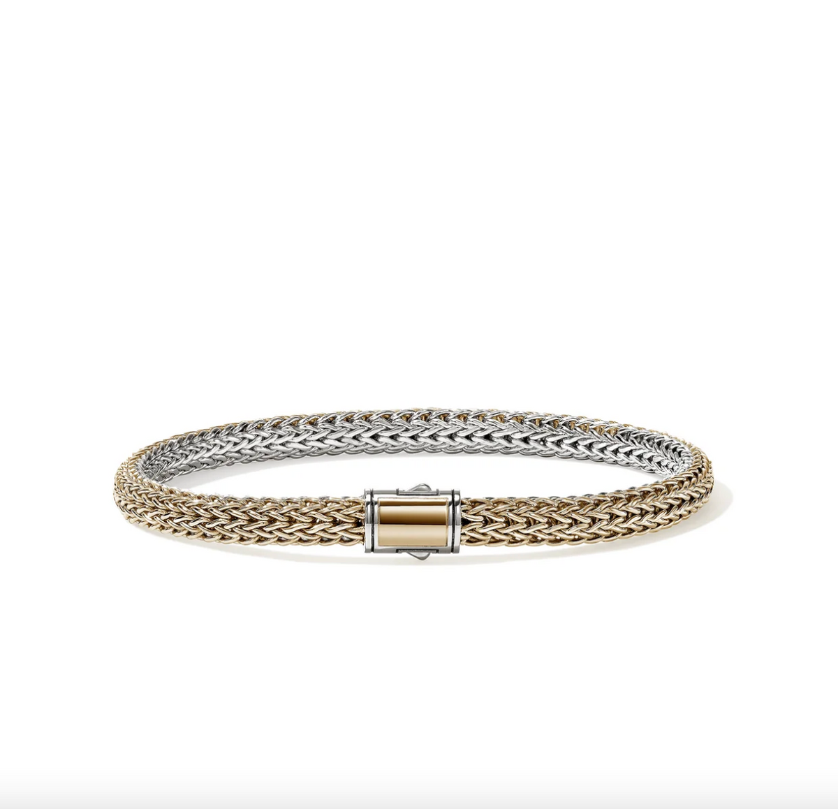 Sterling Silver & 14K Yellow Gold Icon 5mm Reversible Bracelet by John Hardy Main image