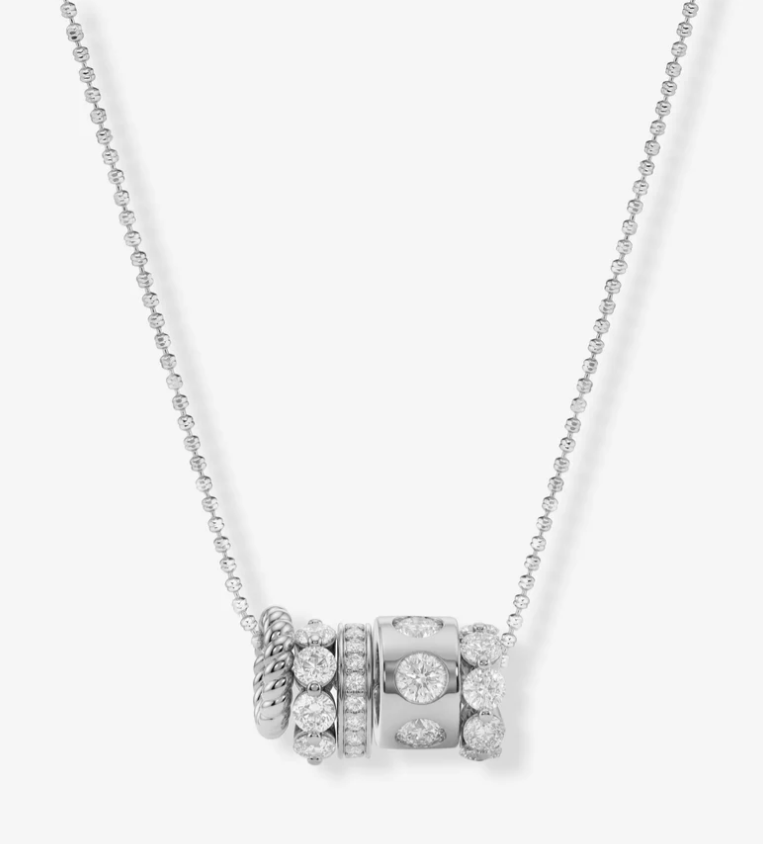 Silver Plated Ashley Venice Necklace in White CZ by Melinda Maria Secondary image