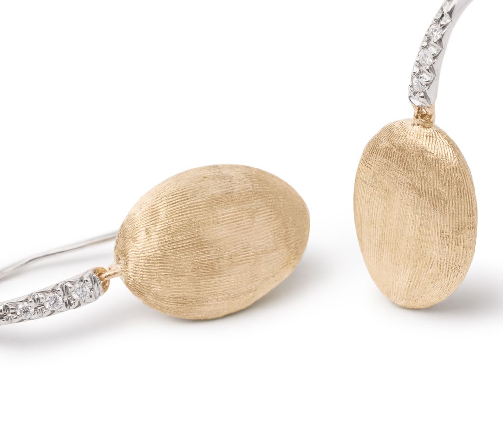 18K W/YG Siviglia Gold & Diamond Drop Earrings by Marco Bicego