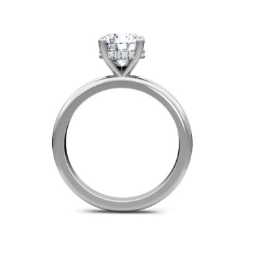 14K WG Round Diamond Head Solitaire Semi-Mount by Imagine Bridal