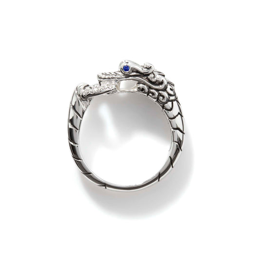 Sterling Silver Naga Heritage Diamond Dragon Ring by John Hardy