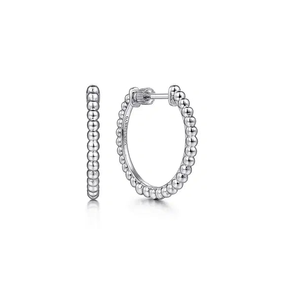 Sterling Silver Bujukan Classic Hoop Earrings By Gabriel NY Main image