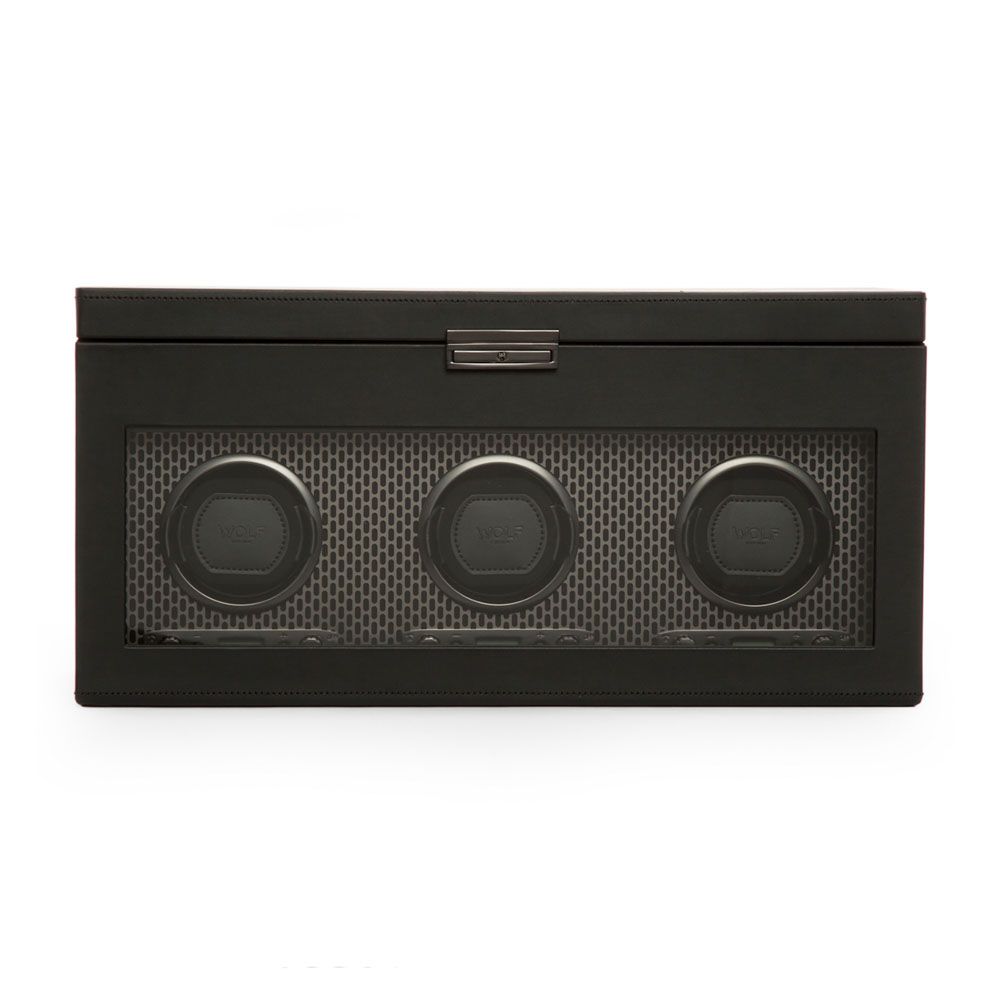 Axis Triple Watch Winder With Storage - Powder Coat Main image