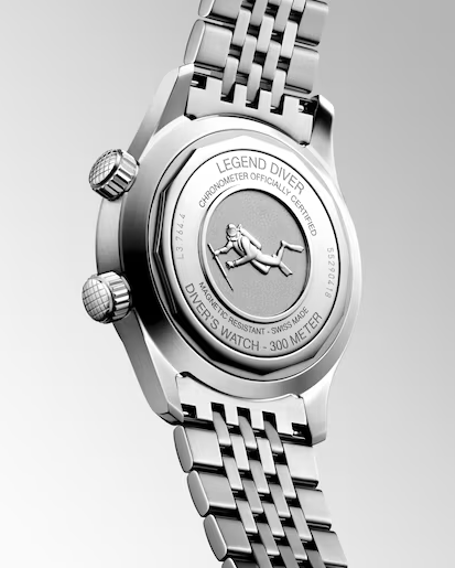 Longines Legend Diver 39m Watch with White Matt Dial Secondary image