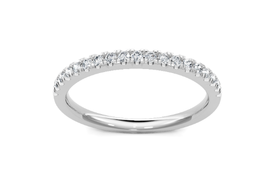 14K WG 19 Dia=1/4cttw Pave Band