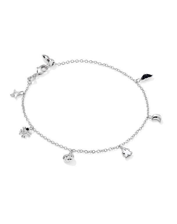 Rhodium Plated Halloween Delicate Chain Bracelet in Multi Mix by Kendra Scott Main image