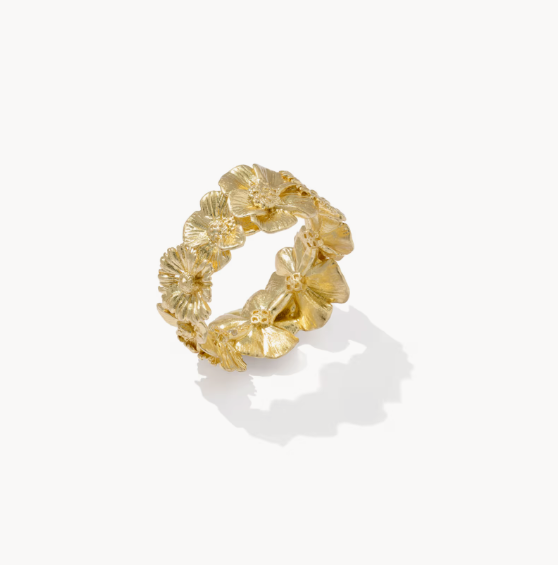 Gold Plated Cailey Flower Band by Kendra Scott