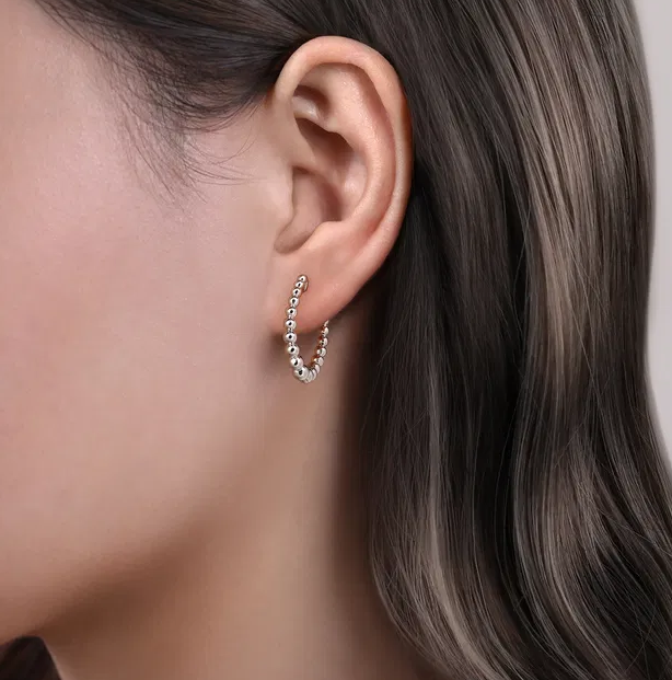 Sterling Silver Classic 20mm Bujukan Hoops by Gabriel NY Secondary image