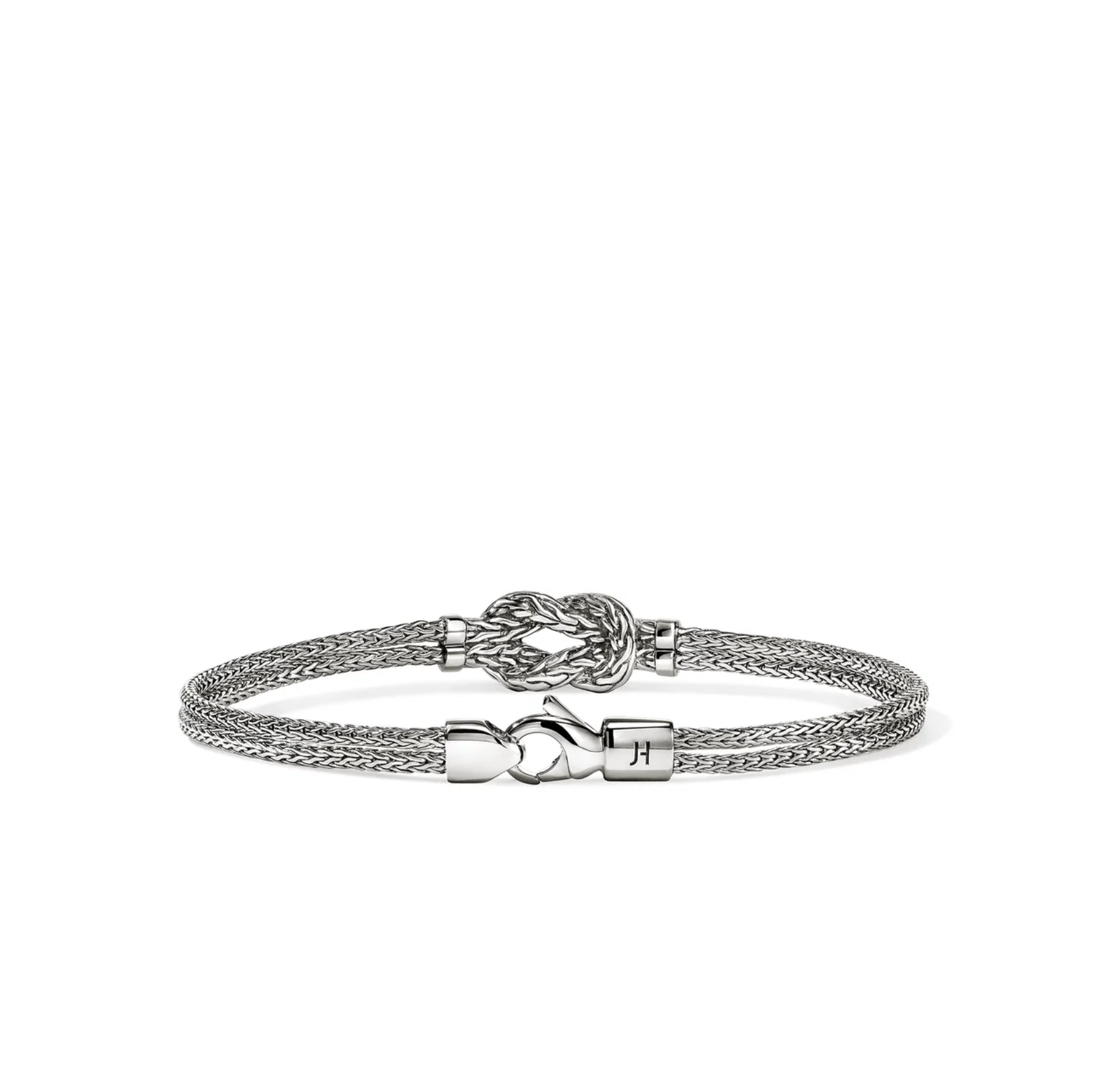 Sterling Silver Pave Diamond Love Knot Double Row Bracelet by John Hardy Secondary image