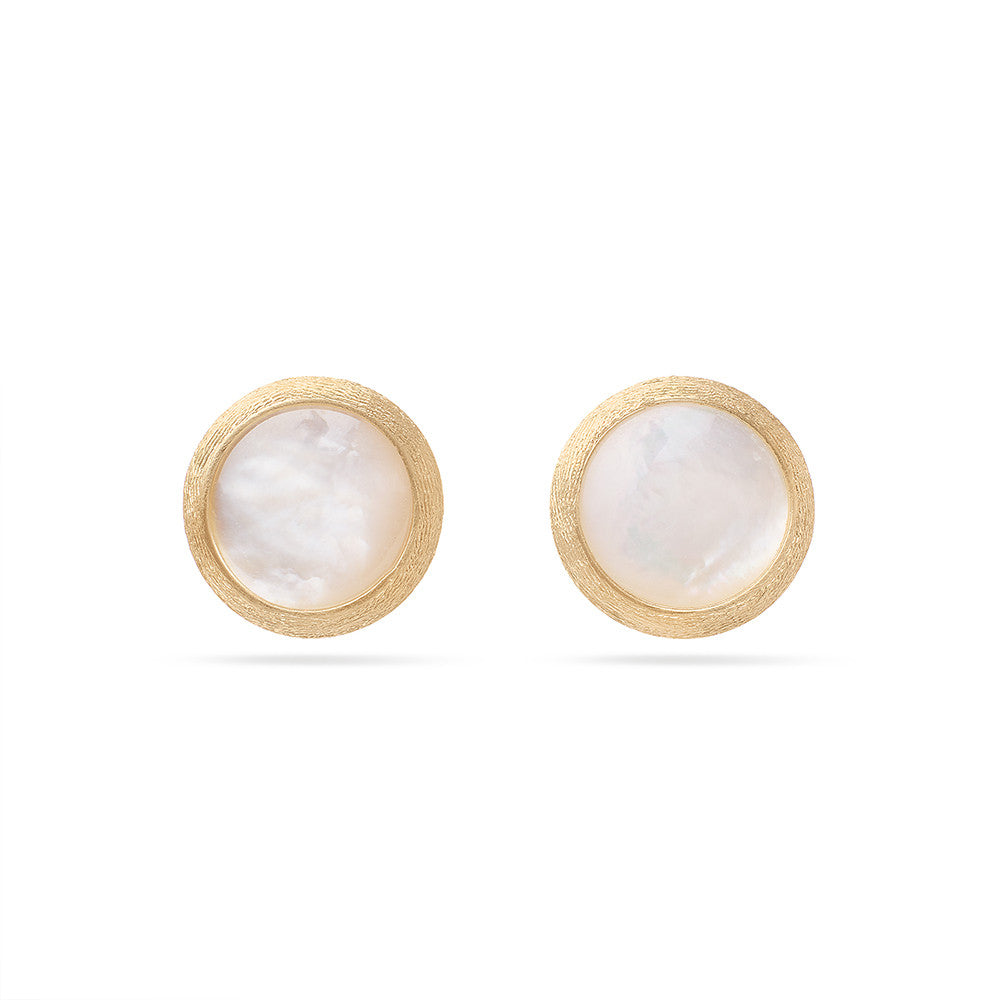 18K YG Jaipur Medium Mother of Pearl Stud Earrings by Marco Bicego Main image