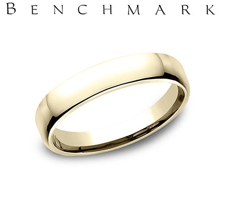10K YG 4.5mm Euro Comfort-Fit Polished Band by Benchmark