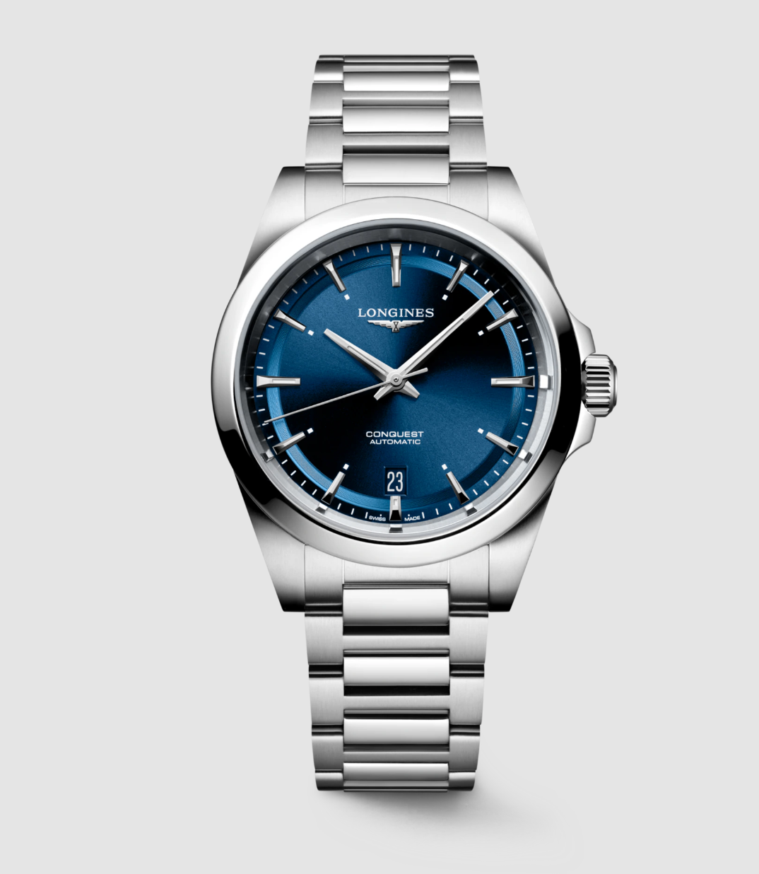 Longines Conquest 38mm Watch with Sunray Blue Dial