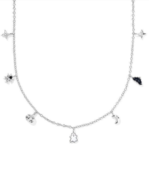 Rhodium Plated Halloween Strand Necklace in Multi Mix by Kendra Scott