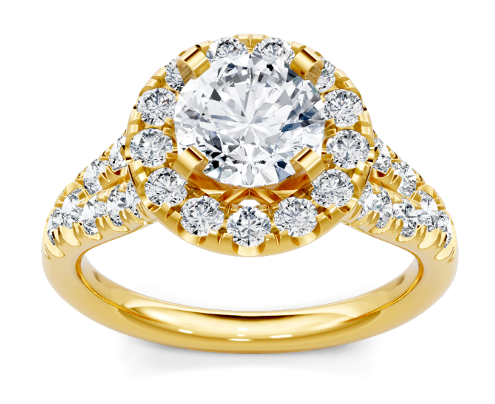 14KYG Rd Dia Halo Mounting 36 dia=7/8cttw Main image