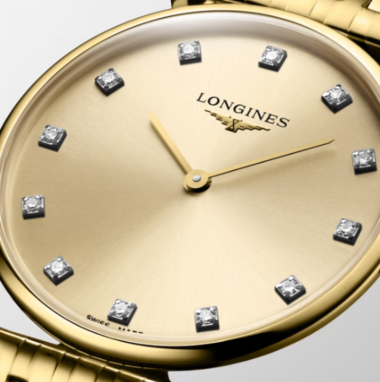 Longines La Grande Classique 29mm Women's Watch with Gold Dial & Diamond Markers