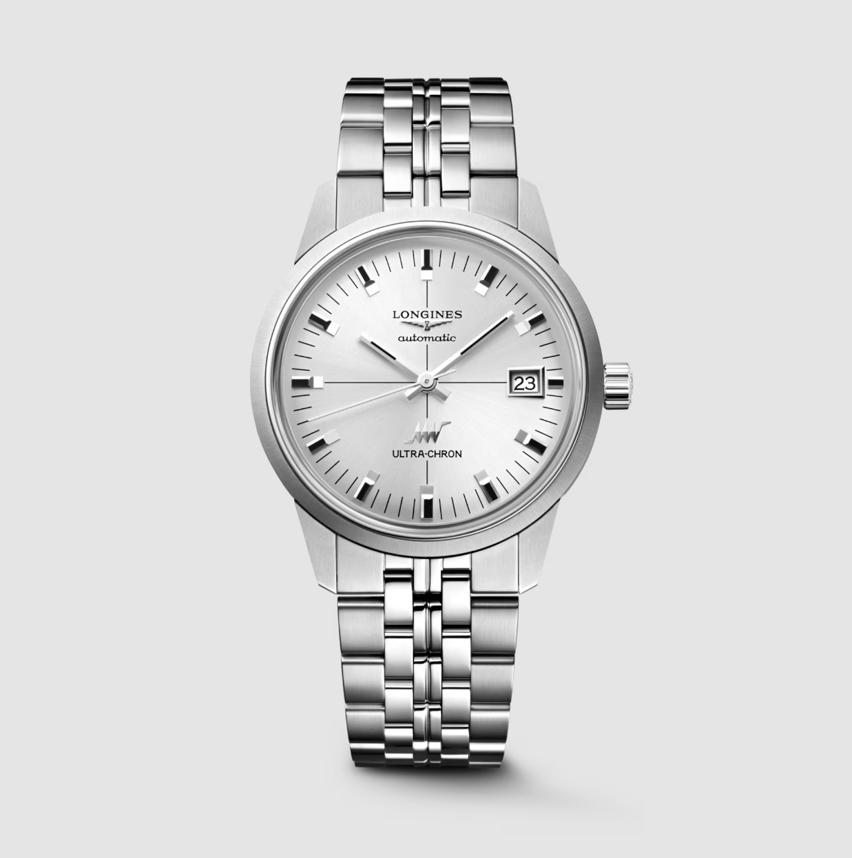 Longines Ultra-Chon Classic 37mm Watch with Sunray Silver Dial Main image