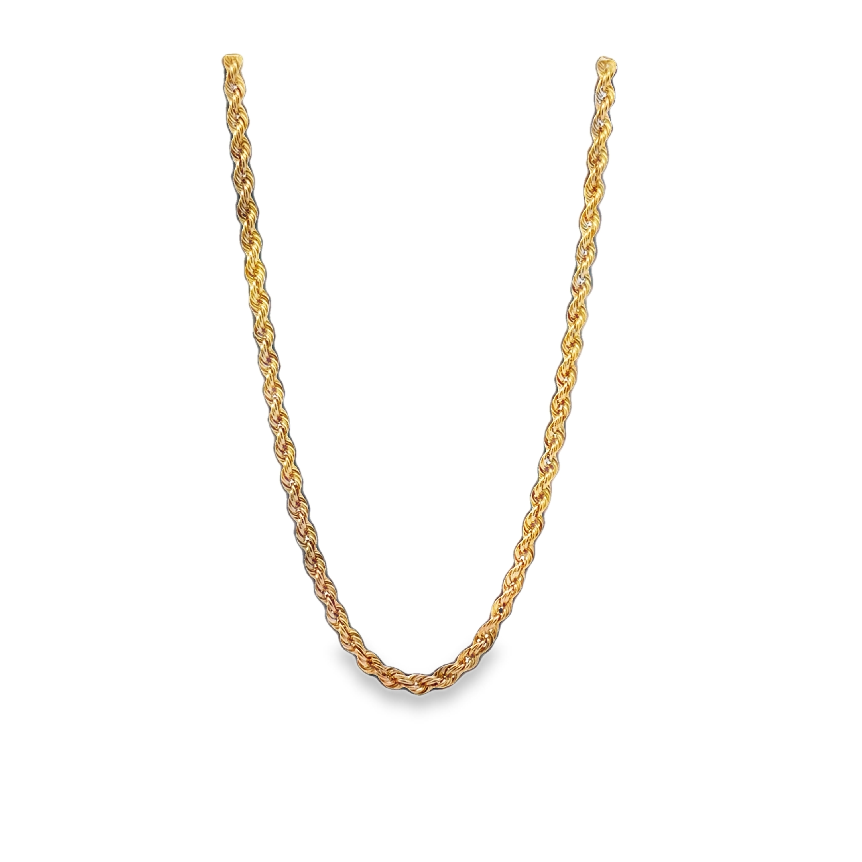 14K YG 20" Heavy Rope Chain, *Estate Item Sold As Is, Final Sale* Main image