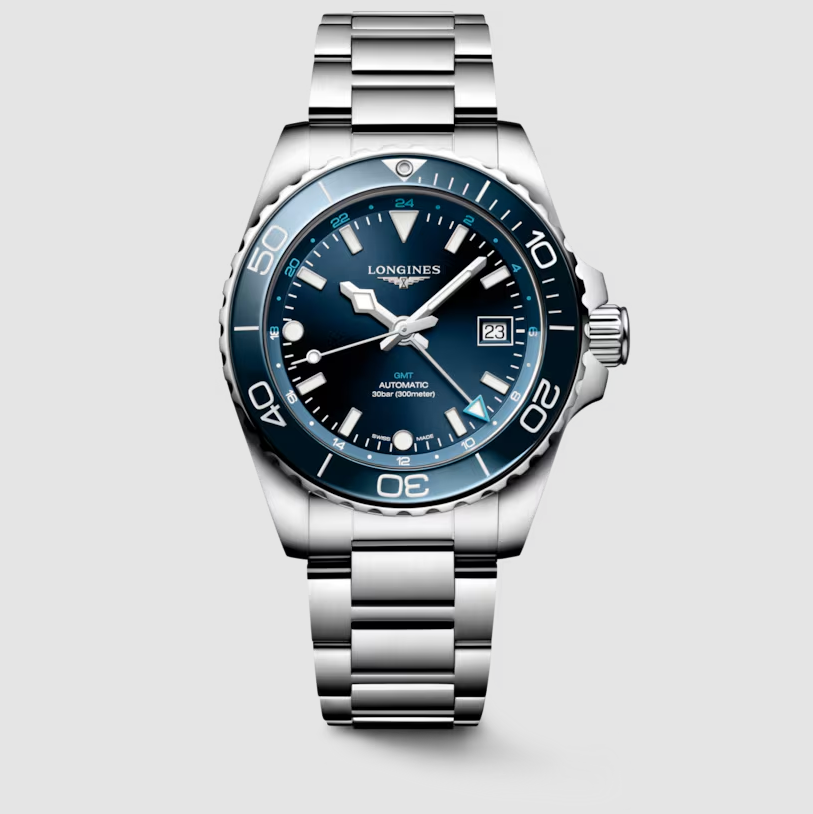 Longines HydroConquest GMT 41mm Watch with Sunray Blue Dial Main image